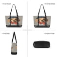 thumbnail image 6 of FORMRS Canvas Laptop Tote Bag for Women with 15.6" Computer Compartments Shoulder Handbag, Yellow Dog Artist, 6 of 7