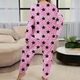 thumbnail image 4 of zbxnLI Plus Size Pajama Set for Women Heart Graphic Sleepwear Tee Tops and Pants Ladies Lounge Sets, 4 of 6