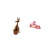 thumbnail image 5 of Estatua Animal Figura Escultura Ciervo Adorno Resina Madera Material Artesanía Única Adecuado para Sala Escritorio Estantería Niños Comedor Oficina Ca, 5 of 8