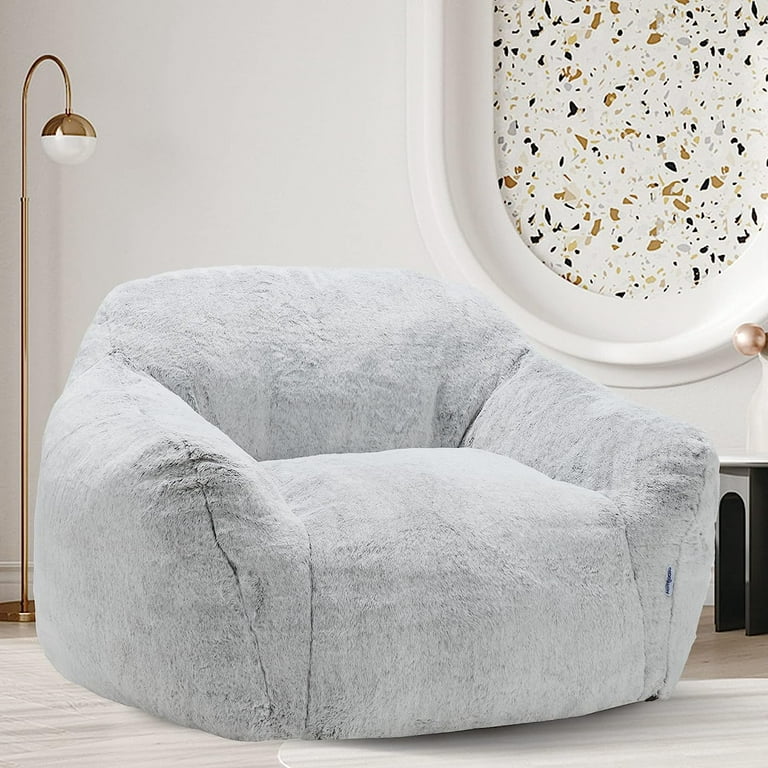 Homguava Bean Bag Chair Sofa Memory Foam Pre-Filled Bean Bag Chairs Stuffed  Beanbag Sofa Lazy Bean Bag Sofa for Adults, Teens for Gaming, Reading 