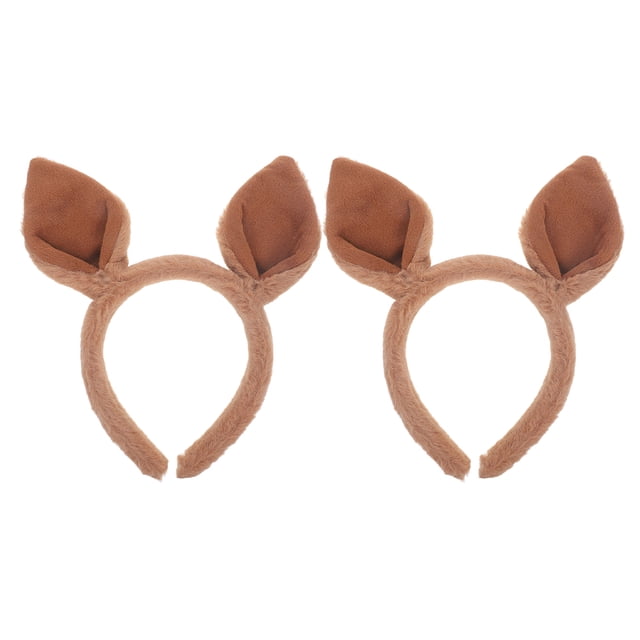 2 Piezas Diadema con Orejas de Animales Canguros de Dibujos Animados Tocado con Orejas Fiesta Festival Vestir Diadema Diadema con Orejas de Canguros Diadema con Orejas de Animales Suministros para Co