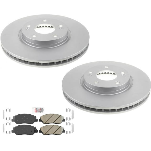 Frt GEO Performance Brake Rotors Brake Pads hardware For Hyundai Santa Fe 07-09