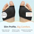 thumbnail image 4 of Almohadillas Metatarsales ZenToes para Hombre y Mujer 2 Pares - Negro, 4 of 9
