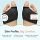 thumbnail image 4 of Almohadillas Metatarsales ZenToes para Hombre y Mujer 2 Pares - Negro, 4 of 9