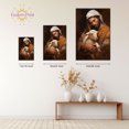 thumbnail image 4 of Eastern Print, Jesus Hugs Sheep Poster, Parable Of The Lost Sheep, Christian Wall Art, Good Shepherd, Jesus Christ Painting, Scripture Wall Art, Printable Wall Decor For Church Bedroom, UNFRAMED 20x30, 4 of 4