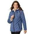 thumbnail image 3 of Free Country Women's Switch It Up Cloud Lite Reversible Jacket Indigo M, 3 of 5