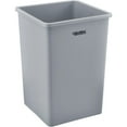 thumbnail image 3 of Global Industrial Square Plastic Trash Can 35 Gallon Gray, 3 of 5