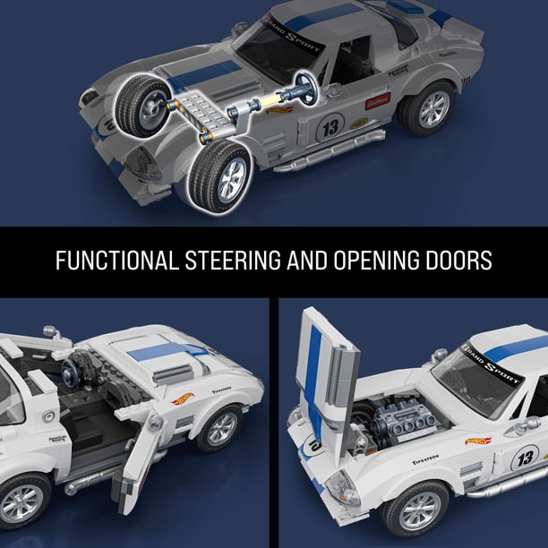 MATTEL BRICK SHOP, Building Toy Kit, 918 Pieces, Corvette Grand