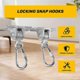 thumbnail image 4 of Locking Snap Hooks | Heavy Duty Swing Hook Hangers Seat Trapeze Sets | Static Tension 5000 Lb Capaci, 4 of 5