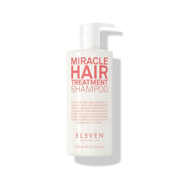 ELEVEN AUSTRALIA Miracle Hair Treatment Shampoo | Infused with Hyaluronic Acid to Help Boost Hydration, Reduce Frizz & Prevent Split Ends 10.1 Fl Oz