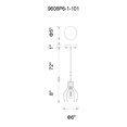 thumbnail image 2 of CWI LIGHTING 9608P6-1-126 1 Light Down Mini Pendant with Chocolate Finish, 2 of 2