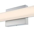 thumbnail image 2 of Westinghouse Lighting 6135000 25 watt Frosted Acrylic Shade Dermot One Light LED Indoor Wall Fixture with Color Temperature Selection - Brushed Nickel, 2 of 5