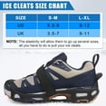 thumbnail image 4 of Crampons Ice Cleats Spikeless Snow Cleats Walk Traction Anti-Slip Ice Grippers for Shoes and Boots Rubber Footwear for Indoor/Outdoor, 4 of 7