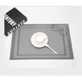 thumbnail image 4 of ROSOZ Nordic Japanese Chinese Woven Square Double Frame PVC Place Mats Heat Resistant Minimalist Dining Tableware, 4 of 7