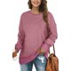 thumbnail image 1 of Sudaderas informales sólidas para mujer, camisetas de manga larga con cuello redondo, jerséis sueltos Adepaton WMZL-2179-11, 1 of 5