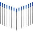 thumbnail image 4 of Blue Ink Refill Pack of 5, Replaceable Ballpoint Pen Refills, Medium Point Metal Refill (Blue), 4 of 10
