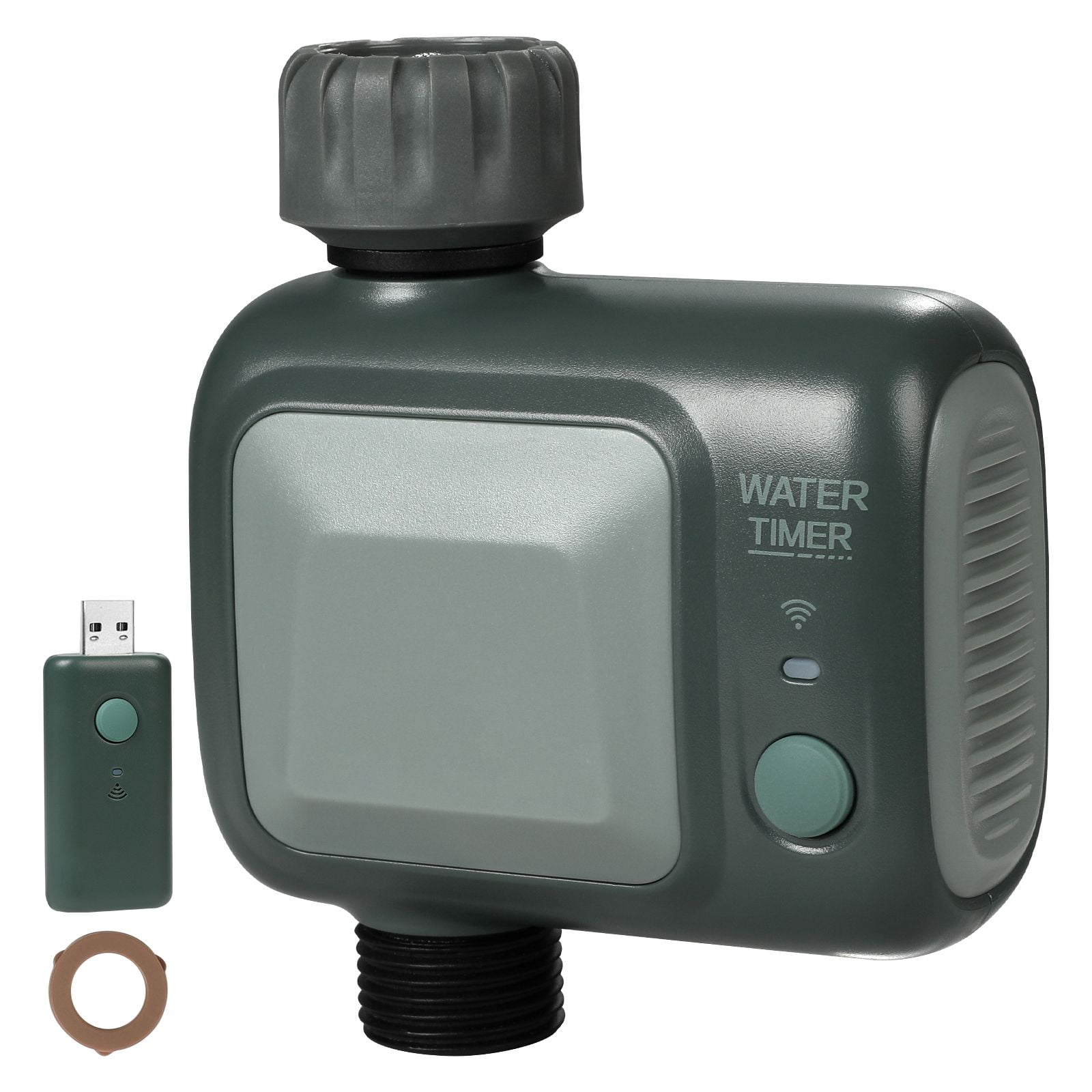 Smart WiFi Water Timer 2.4GHz WiFi Bluetooth, App Remote Control Automatic Irrigation, Programmable Sprinkler Timer for Garden Lawn Yard Watering
