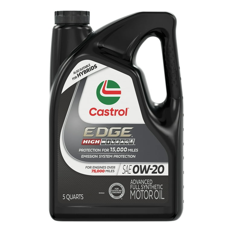 Castrol EDGE High Mileage 0W-20 Advanced Full Synthetic Motor Oil
