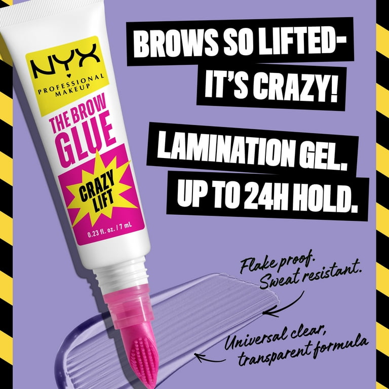 NYX Professional Makeup The Brow Glue Crazy Lift, Shaping Flake