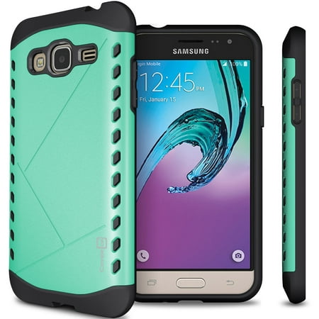 CoverON Samsung Galaxy J3V / J3 (2016) / Galaxy Sol / Express Prime / Amp Prime / J3 V Case, Paladin Series Slim Protective Phone Cover
