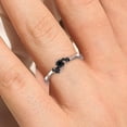 thumbnail image 4 of Radhika Black Diamond Moissanite Ring 18K Rose Gold Over Silver, 4 of 4
