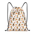 thumbnail image 1 of Lukts Halloween Gnomes Pattern Drawstring Backpack Bag Sport Gym Sackpack,String Backpack Sport Bag Sack,Cinch Tote Gym Backpack-Medium, 1 of 6