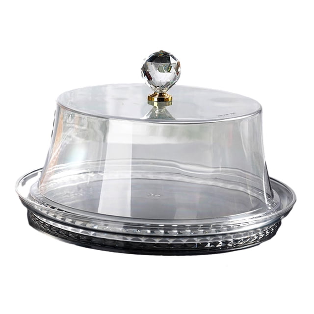 Soporte para tartas de acrílico con tapa de cúpula, expositor de repostería, molde transparente para tartas 277X277X165cm