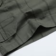 thumbnail image 5 of COSFO Casual Shorts for Men Green with Zipper Pockets Chino Plaid Shorts Elastic Waist Shorts, 5 of 9