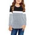 thumbnail image 1 of Sherrylily Girls Casual Long Sleeve Tops Kids Loose Tunic Blouses Size 4-15, 1 of 4