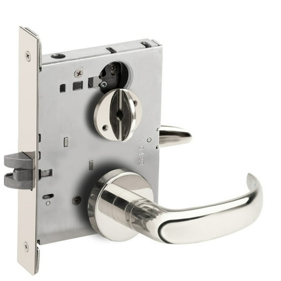 Schlage L9040 17A 625 Grade 1 Bed Bathroom Privacy Mortise Lock 17 Lever A Rose Bright Chrome Finish Field Reversible