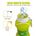 thumbnail image 2 of Hiii Clip-On BPA-Free Silicone American Football Water Bottle for Kids 20Oz, 2 of 6