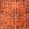 thumbnail image 1 of Ahgly Company Machine Washable Indoor Square Contemporary Neon Red Area Rugs, 6' Square, 1 of 7
