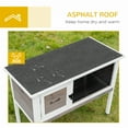 thumbnail image 6 of PawHut Elevated Rabbit Hutch w/ Hinged Roof & Metal Cage, Great for Small Animal, 6 of 10