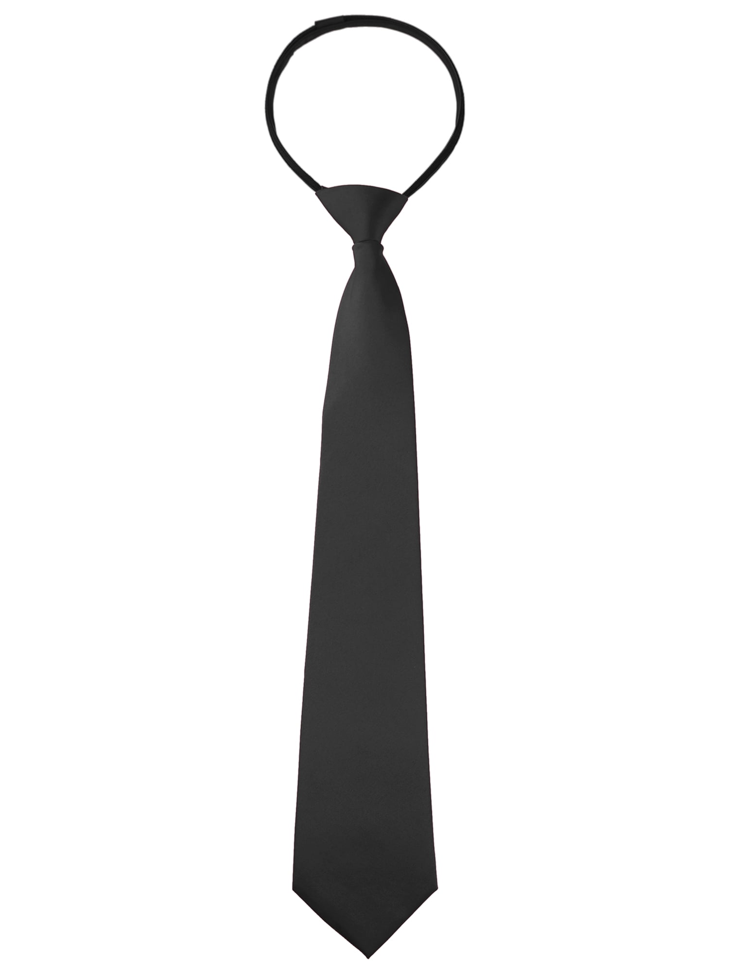 Allegra K Men's Pre Tied Pure Color Groom Zip Up Ties Adjustable Zipper ...