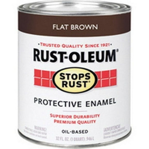 Rust-Oleum Protective Enamel Paint - Brown - 1 Quart