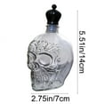 thumbnail image 4 of TOOPTY Skull Glass Decanter Multicolor Whiskey Bottle High Borosilicate Craft for Home Bar, Halloween Celebrations, and Unique Party Gifts, 4 of 7