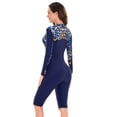 thumbnail image 4 of IDOPIP Women One Piece Rash Guard Surf Suit Swimsuit UPF 50+ Surfing Swimwear XL Navy Blue, 4 of 8