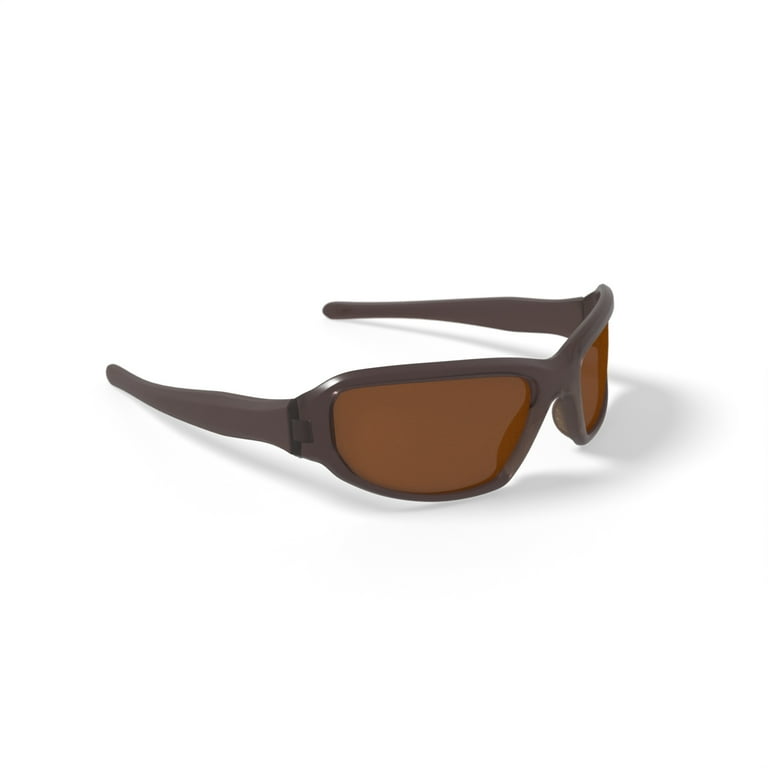 DNA Polarized Rx'able Sunglasses, Unisex, A3012, Brown, 64-18-134