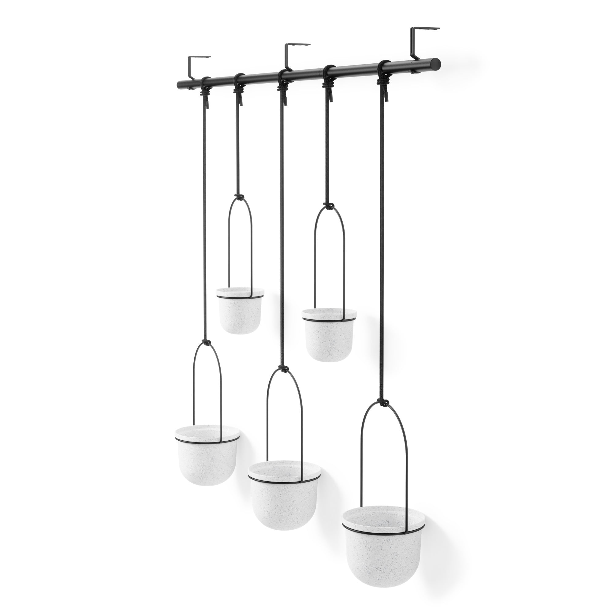 Umbra Triflora Hanging Planter Set of 5 White