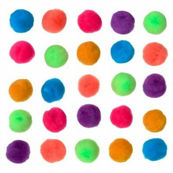 24 Packs: 65 ct. (1,560 total) Bright Multicolor Pom Poms by Creatology™