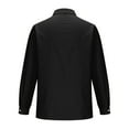thumbnail image 6 of Azrian Long Sleeve with Turn-down Collar and Button Shirt for Men,Men's Cotton And Linen Solid Color Fashion Long-sleeved Lapel Top/shirt, 6 of 6