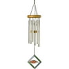 Woodstock Chimes Sign of Faith Wind Chimes Silver