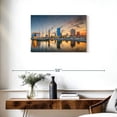 thumbnail image 3 of Elephant Stock Milwaukee Downtown Wall Art - Horizontal Canvas Wall Art - Living Room Wall Decor - Places Canvas - Gray And Orange Decor - 30" x 20", 3 of 8
