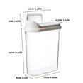 thumbnail image 3 of ruzhgo Kitchen Food Storage Bin Clear Plastic Pantry Cabinet Airtight Snack Sugar Organizer Sealed Containers with Lids, 3 of 6