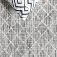 thumbnail image 6 of SAFAVIEH Courtyard Frazier Geometric Indoor/Outdoor Area Rug, Light Grey/Dark Grey, 5'3" x 7'7", 6 of 8