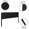 thumbnail image 5 of Emma + Oliver King Size Upholstered Metal Panel Headboard in Tufted Black Fabric, 5 of 11
