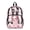 Axolotl Cherry Blossom, variant on Heavy Duty Clear Backpack, Brown Monkey Face Print Fabric & PVC Transparent Bag with Reinforced Strap, Large Capacity See Through Backpack for School Work Security Travel