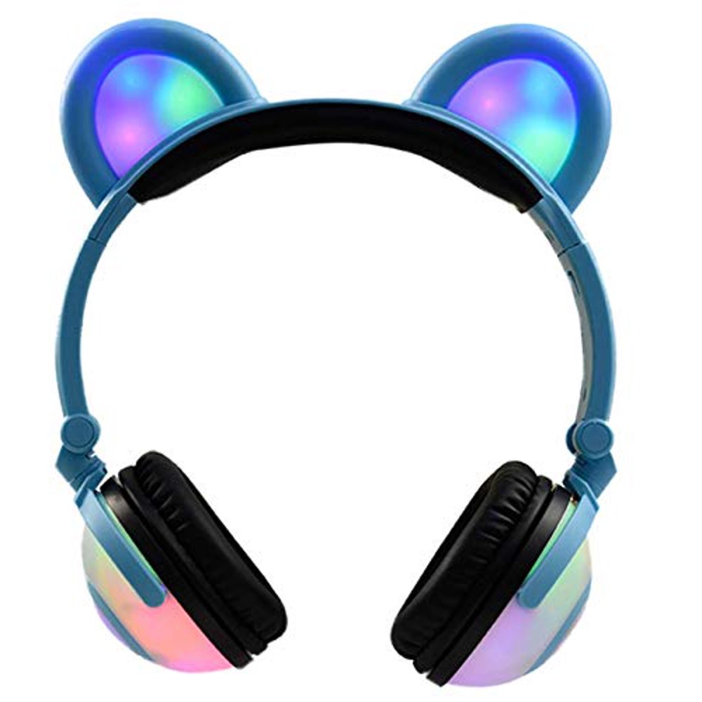 Bear Ear Headphones,YingTech Kids Headphones Flashing Glowing Cosplay