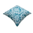 thumbnail image 4 of TreeWool (Pack of 2) Damask Accent Decorative Cotton Throw Pillow Covers (18 x 18 Inches, Teal), 4 of 6
