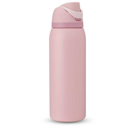 24/32 OZ Insulated Stainless Steel Water Bottle Double Layer with Straw Vacuum Insulated Bottle Sports Travel Rose Quartz 24/32 OZ